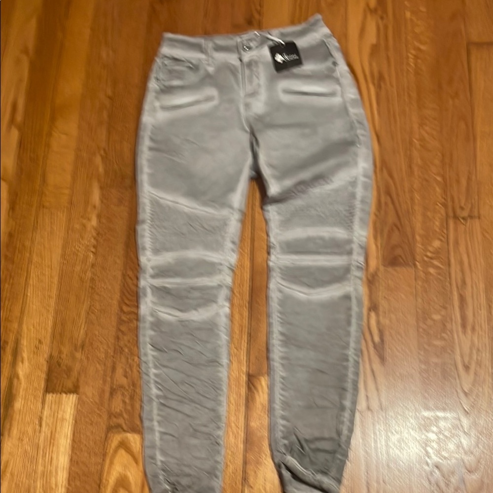 Gray Moto Style Pants